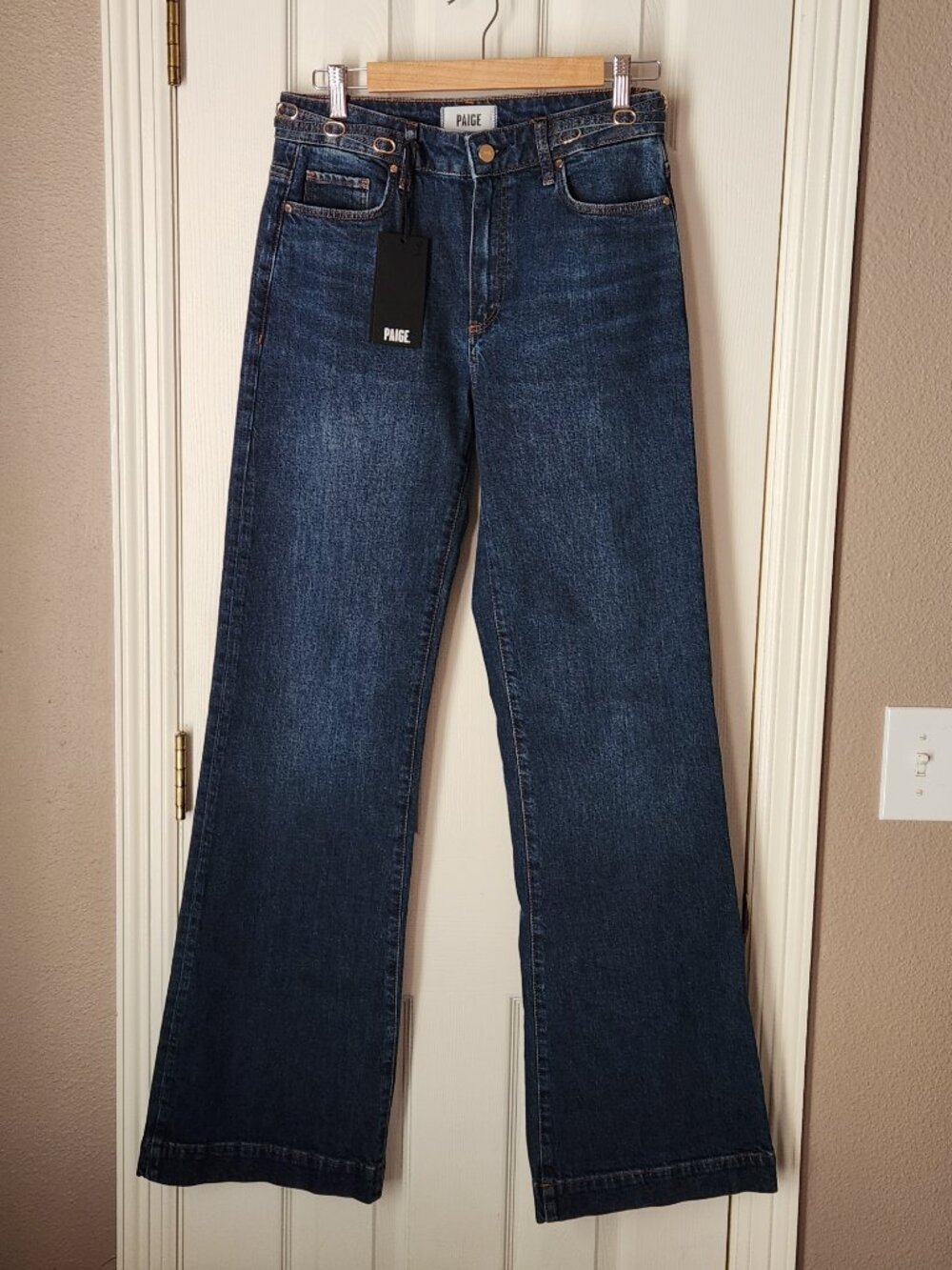 PAIGE Leenah Slim Wide Leg in Technique Wash - Picture 2 of 14